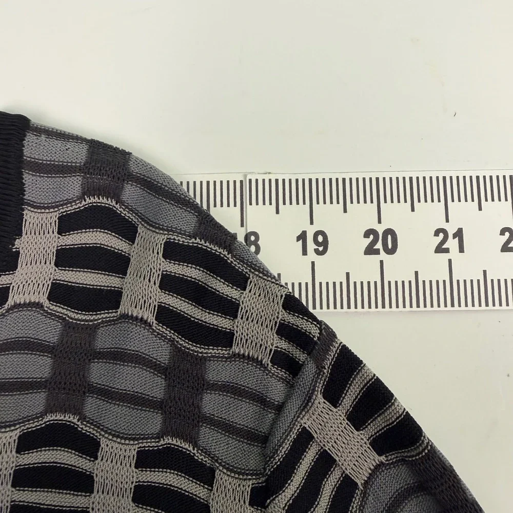 Pendleton Women's L‎ Cardigan Black Grey Cityscape Knit Button Long Sleeve